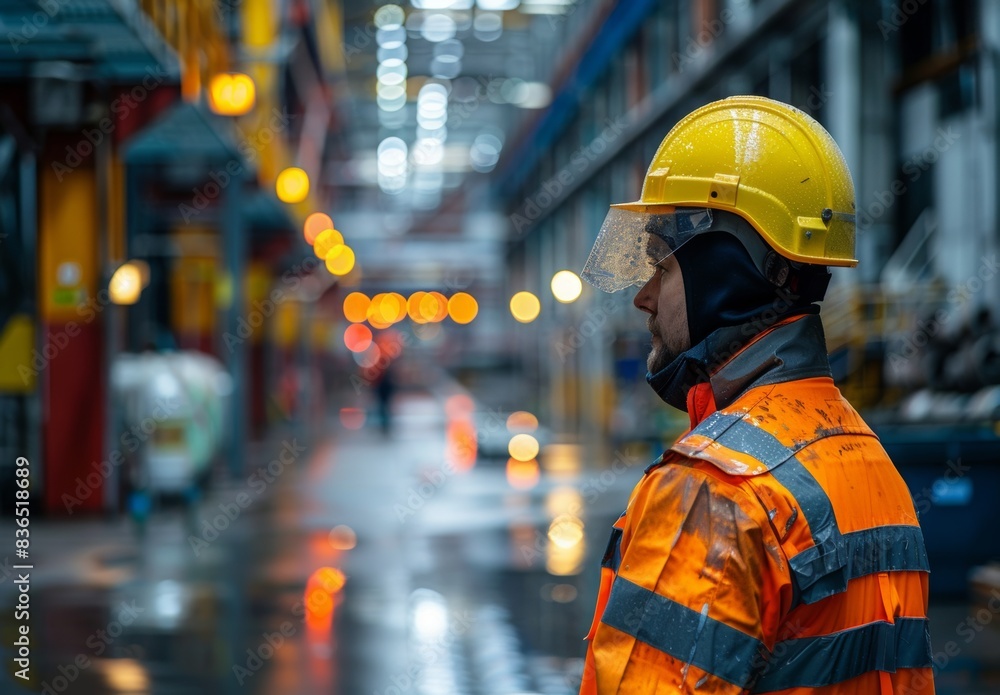 A meticulously maintained industrial warehouse with staff in full safety gear, highlighting the critical importance of business insurance in protecting workplaces and ensuring operational continuity. A meticulously maintained industrial warehouse with staff in full safety gear, highlighting the critical importance of business insurance in protecting workplaces and ensuring operational continuity.