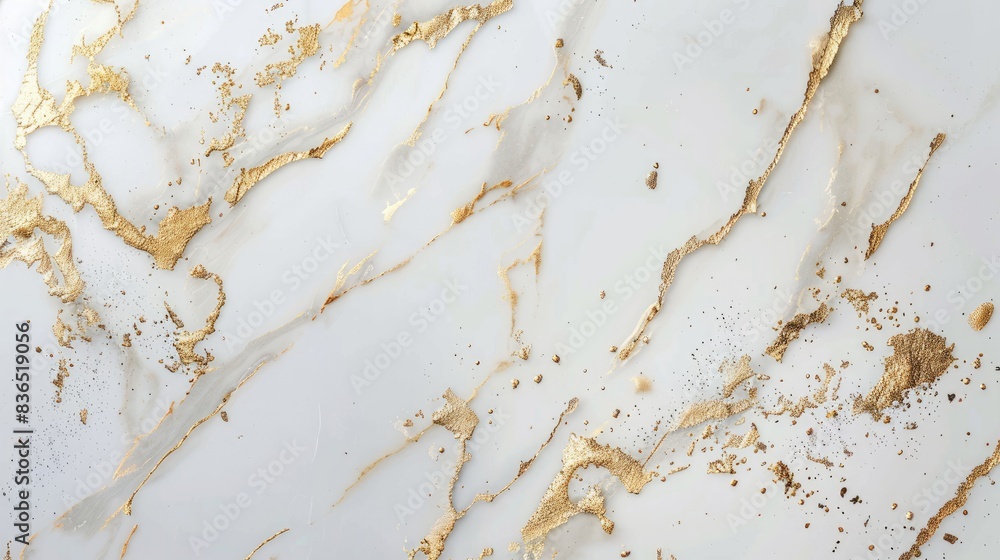 Elegant marble surface with gold accents, leaving a blank area for text Elegant marble surface with gold accents, leaving a blank area for text