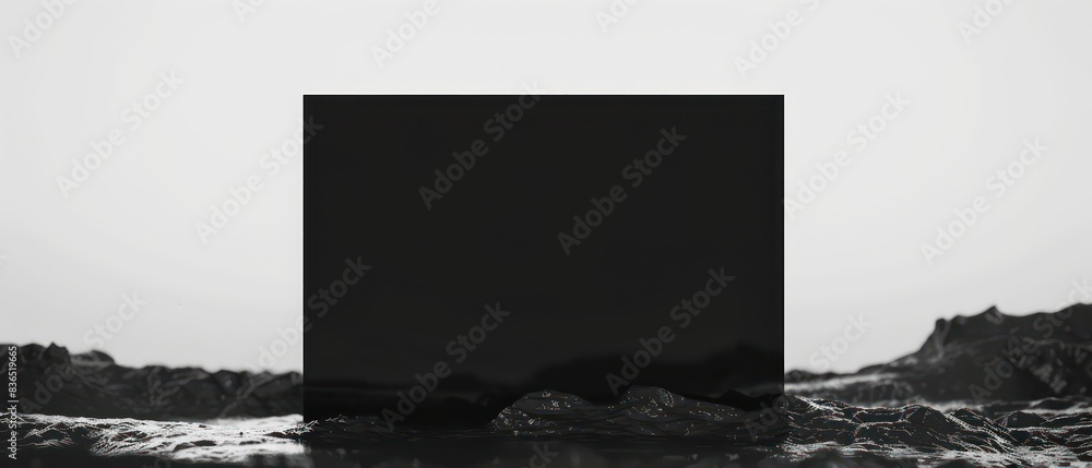 Naklejka premium futuristic border wallpaper with minimal graphic elements and some free space at the center 