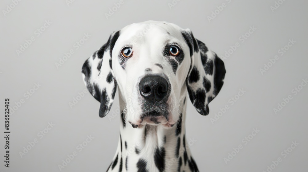 dalmatian dog wallpaper isolated on a neutral background, very photographic and professional