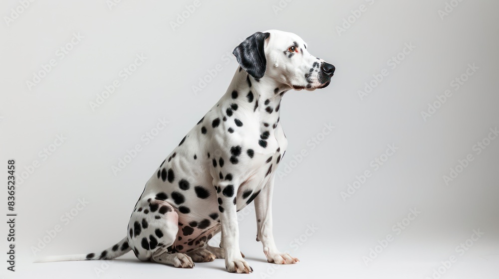 dalmatian dog wallpaper isolated on a neutral background, very photographic and professional dalmatian dog wallpaper isolated on a neutral background, very photographic and professional