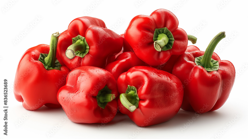Red Peppers , Vibrant stack of red peppers. Red Peppers , Vibrant stack of red peppers.