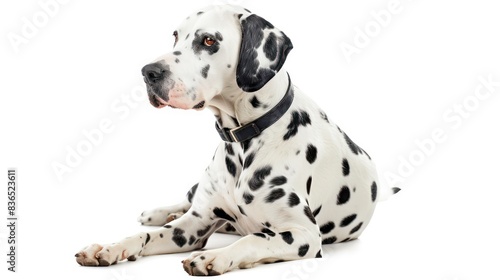 dalmatian dog wallpaper isolated on a neutral background  very photographic and professional 