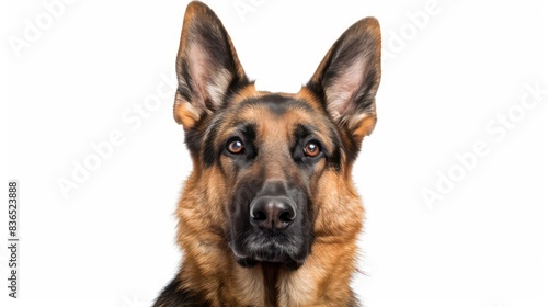 german shepherd dog wallpaper isolated on a neutral background  very photographic and professional 