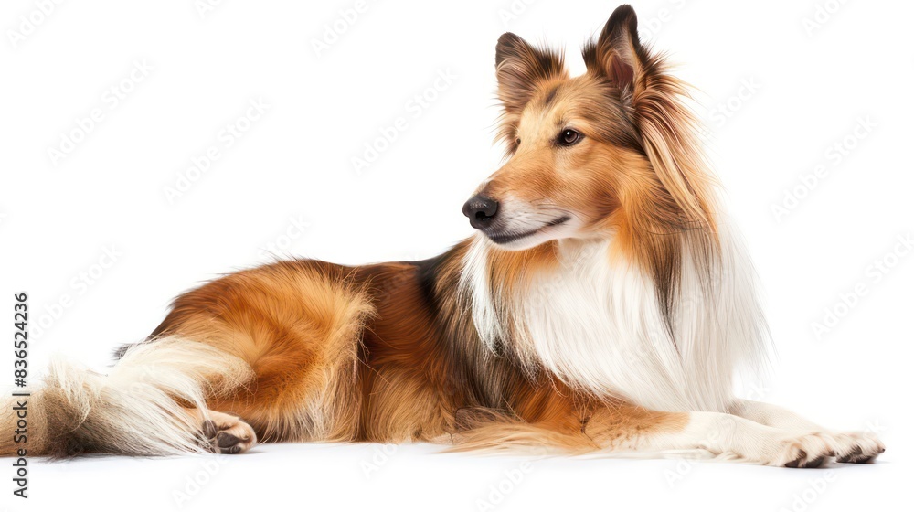collie dog wallpaper isolated on a neutral background, very photographic and professional collie dog wallpaper isolated on a neutral background, very photographic and professional