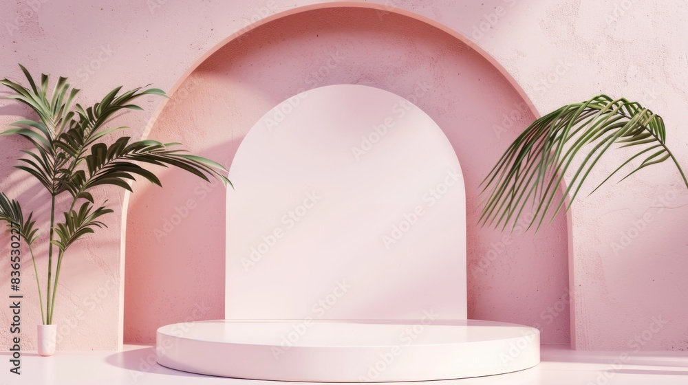 Stand podium wall scene pastel color background, geometric shape for product display presentation. Minimal scene for mockup products, stage showcase, promotion display Stand podium wall scene pastel color background, geometric shape for product display presentation. Minimal scene for mockup products, stage showcase, promotion display