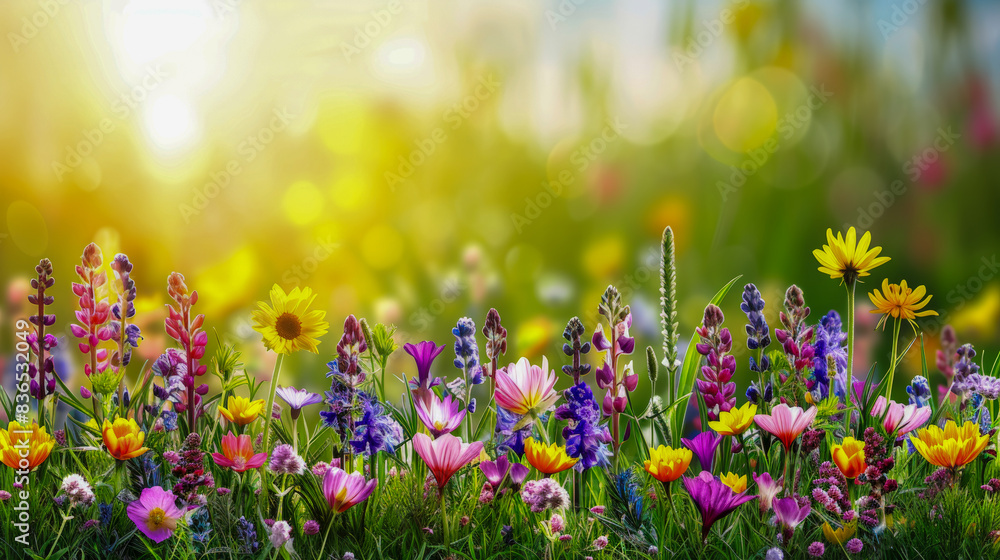 Obraz premium Burst of Colors: The Garden of Diversity