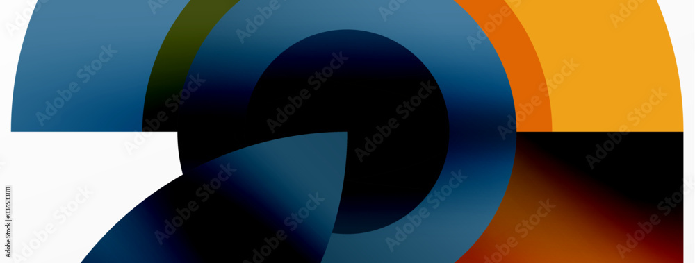 Round elements and circles geometric minimal composition background. Vector Illustration For Wallpaper, Banner, Background, Card, Book Illustration, landing page Round elements and circles geometric minimal composition background. Vector Illustration For Wallpaper, Banner, Background, Card, Book Illustration, landing page