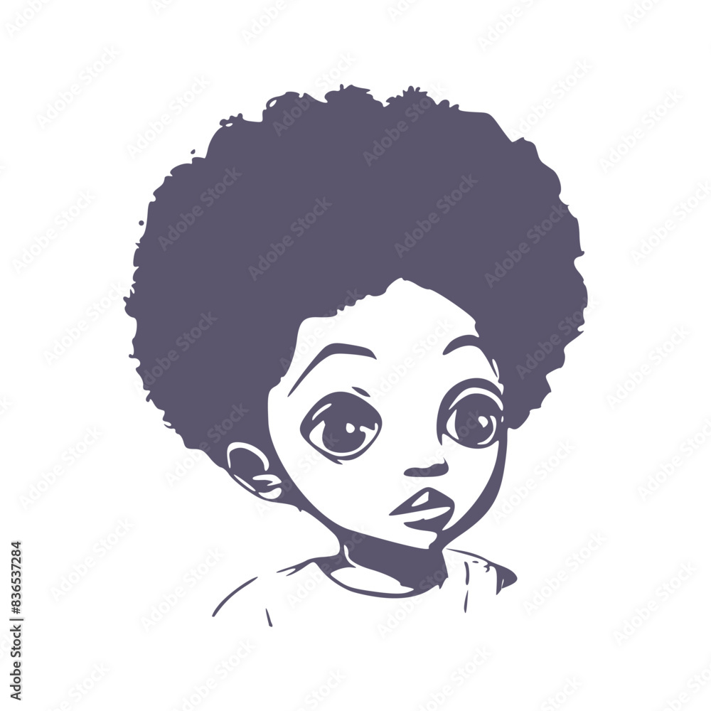 Portrait of pretty little afro american boy. Portrait of pretty little afro american boy.