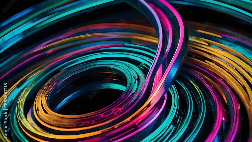 Neon Swirl: Vibrant Colors Intertwine with Sleek Style, Vibrant Neon Fusion: Sleek, Colorful Swirls, Dynamic Neon Swirl: Sleek Intertwining Colors, Sleek Neon Elegance: Vibrant, Intertwining Colors. Neon Swirl: Vibrant Colors Intertwine with Sleek Style, Vibrant Neon Fusion: Sleek, Colorful Swirls, Dynamic Neon Swirl: Sleek Intertwining Colors, Sleek Neon Elegance: Vibrant, Intertwining Colors.