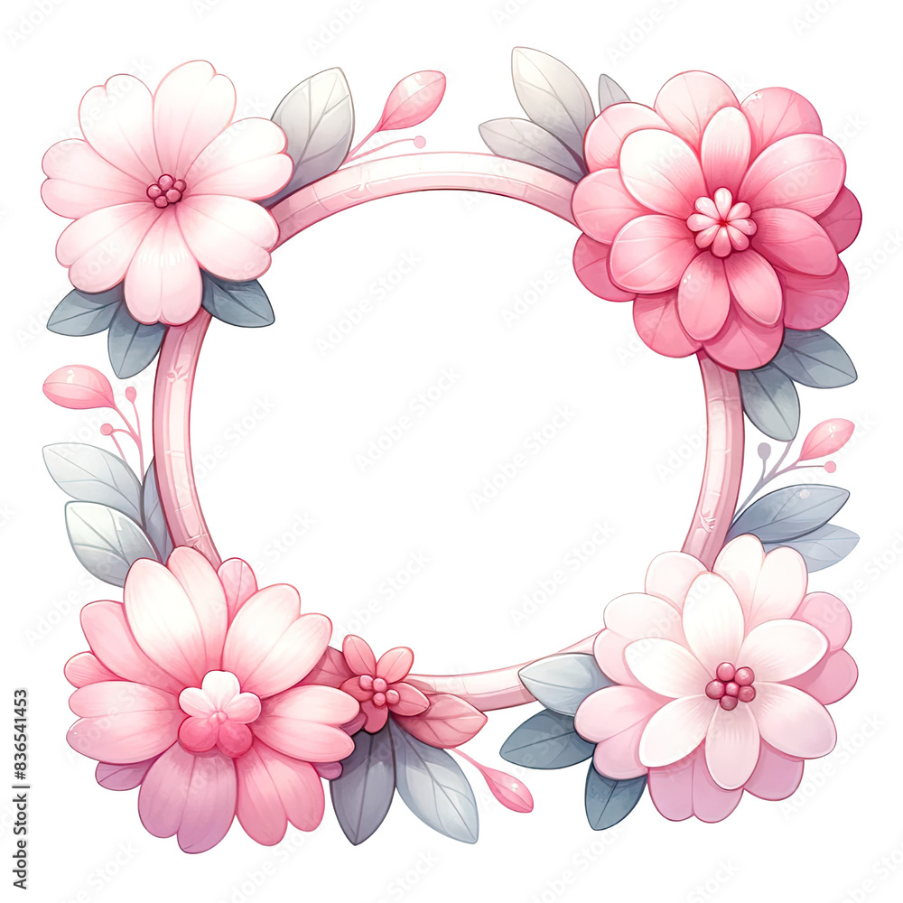 Floral wreath frame for Valentine's Day clipart on transparent background
Floral wreath frame for Valentine's Day clipart on transparent background