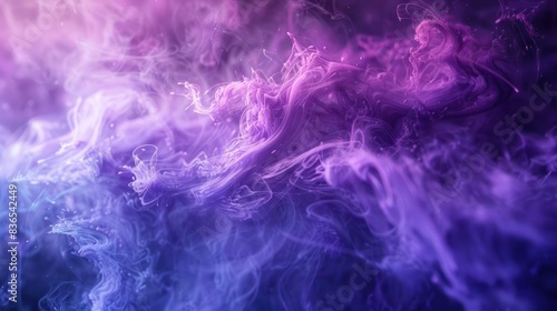 Symmetrical Harmony, Vaporwave's Ethereal Dream in Purple Smoke and Deep Blue