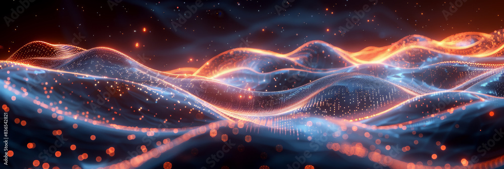 Digital background for tech, AI, neural networks, data, audio, graphics Digital background for tech, AI, neural networks, data, audio, graphics