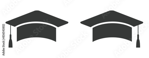 vector flat dark graduation isolated on white background