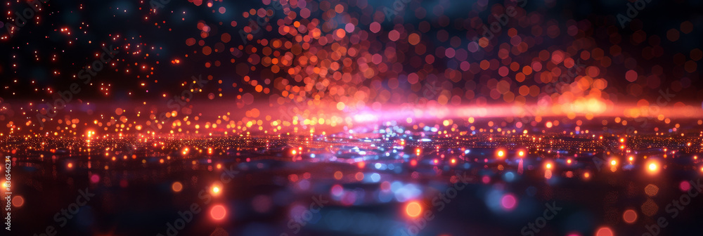 Fototapeta premium Digital background for tech, AI, neural networks, data, audio, graphics