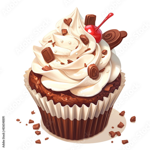 Cupcake, clipart, a delicious delight for people of all ages.