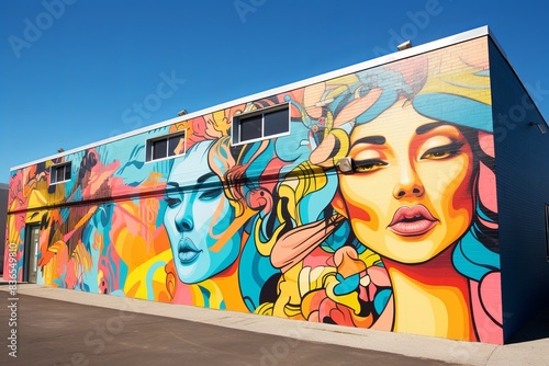 Each mural displays intricate details and expressive forms, reflecting the artistic vision behind the palette-driven compositions.  © Pixel Alchemy