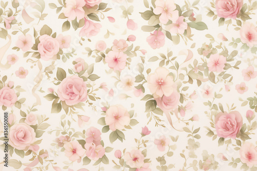 Wallpaper Mural pink rose background Torontodigital.ca