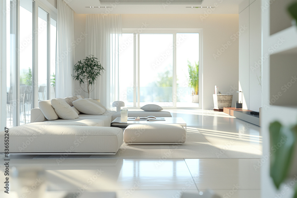 Modern Minimalist Living Space Modern Minimalist Living Space