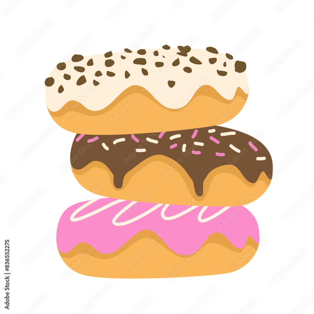 Sweet donut vector illustration Sweet donut vector illustration