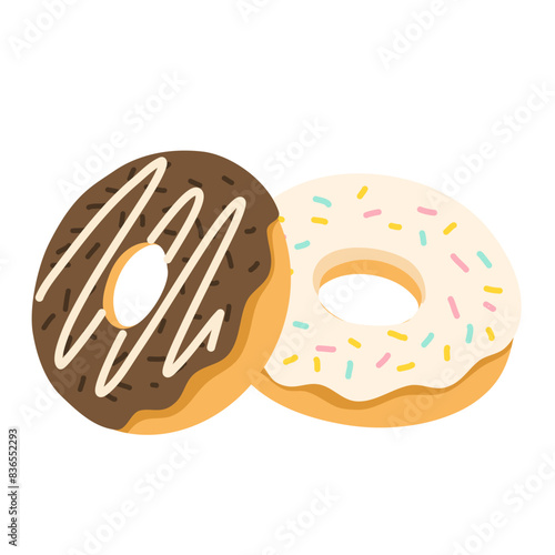 Sweet donut vector illustration