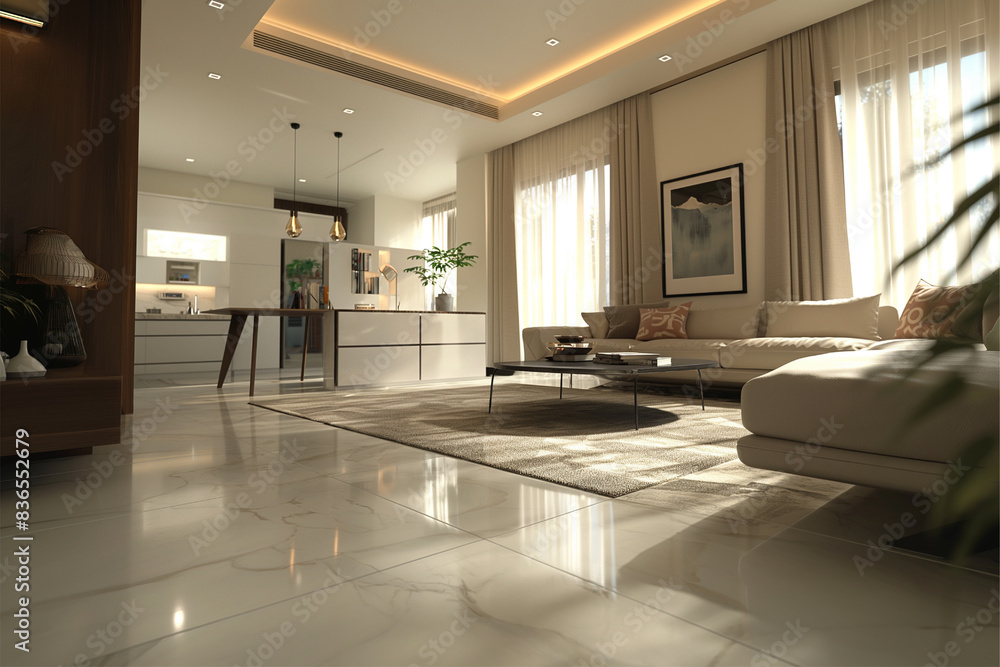 Modern Minimalist Living Space Modern Minimalist Living Space
