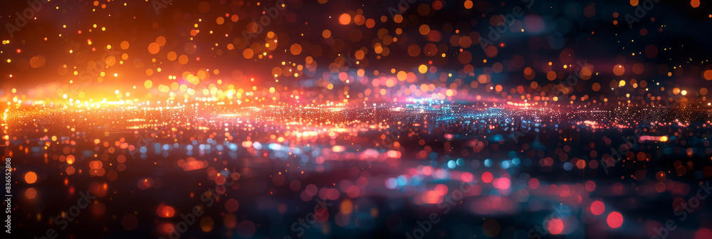 Fototapeta premium Digital background for tech, AI, neural networks, data, audio, graphics