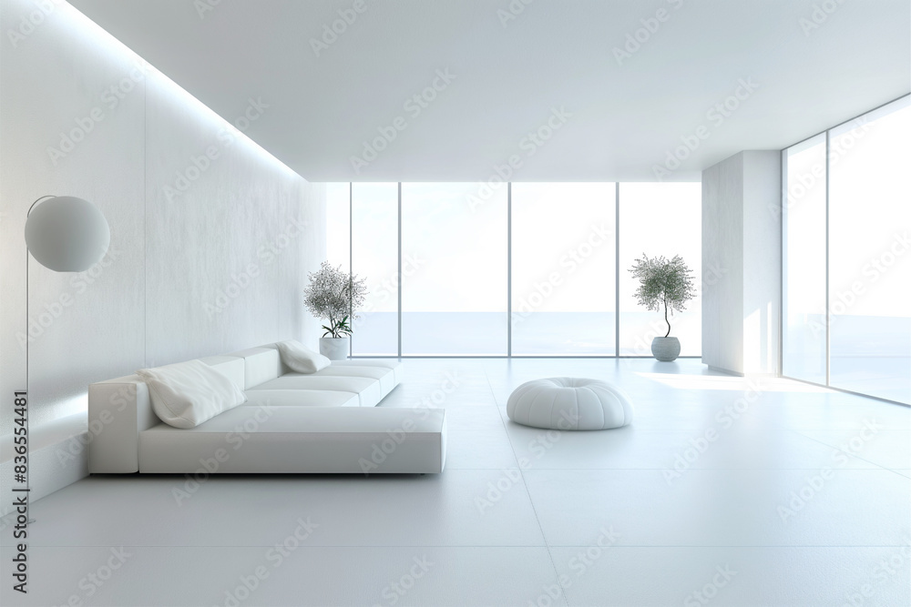 Modern Minimalist Living Space Modern Minimalist Living Space