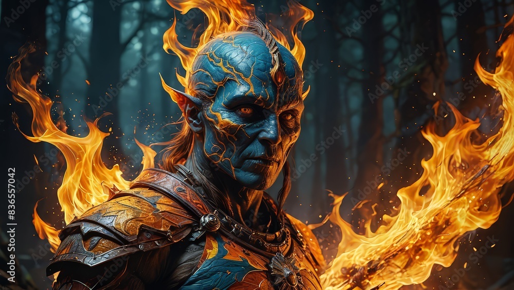 Obraz premium Fire Warrior