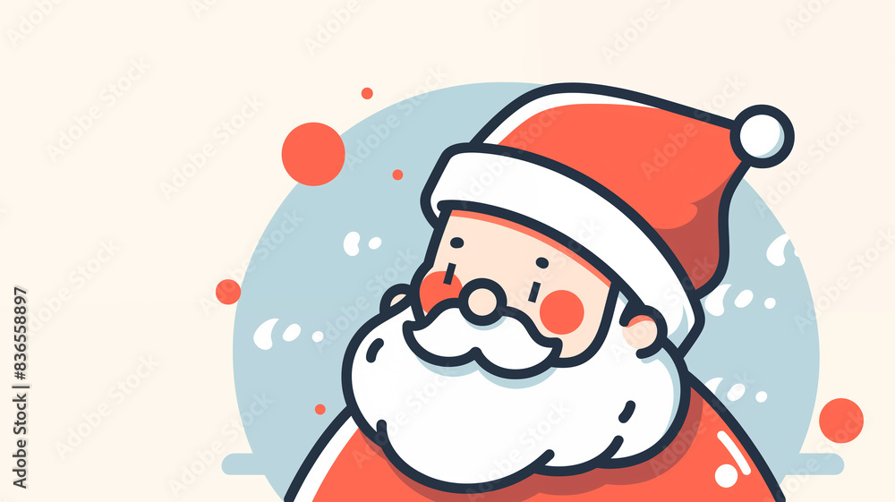 Hand drawn cartoon cute Santa Claus illustration
Hand drawn cartoon cute Santa Claus illustration