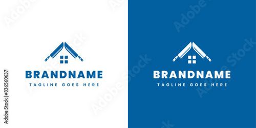 Home Knife Logo, Ideal for Home Chefs, Culinary Brands, and Knifemakers