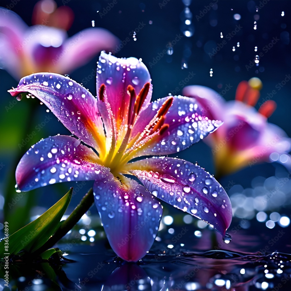 flower in water flower in water