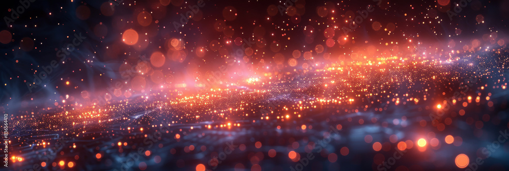 Fototapeta premium Digital background for tech, AI, neural networks, data, audio, graphics