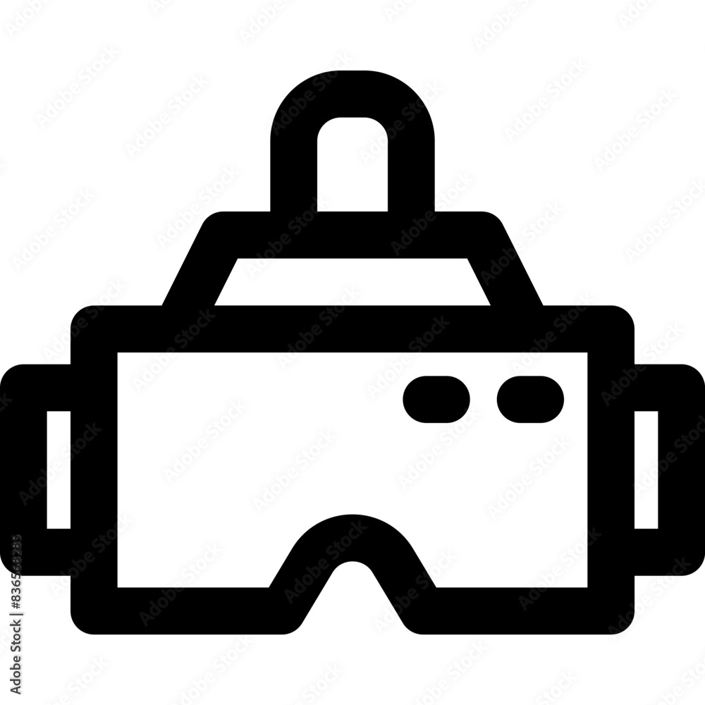 vr glasses icon. vector line icon for your website, mobile, presentation, and logo design. vr glasses icon. vector line icon for your website, mobile, presentation, and logo design.