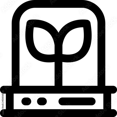 plant incubator icon. vector line icon for your website, mobile, presentation, and logo design.