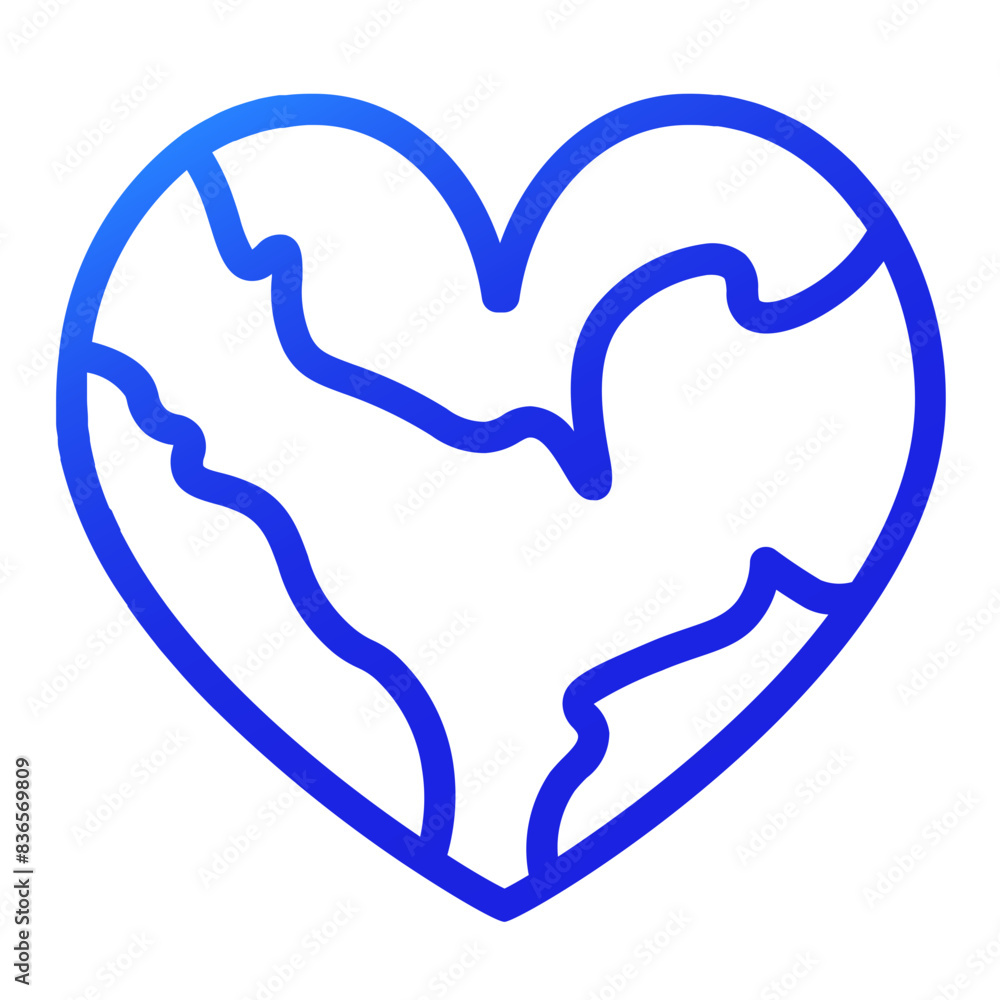international heart day gradient icon style international heart day gradient icon style