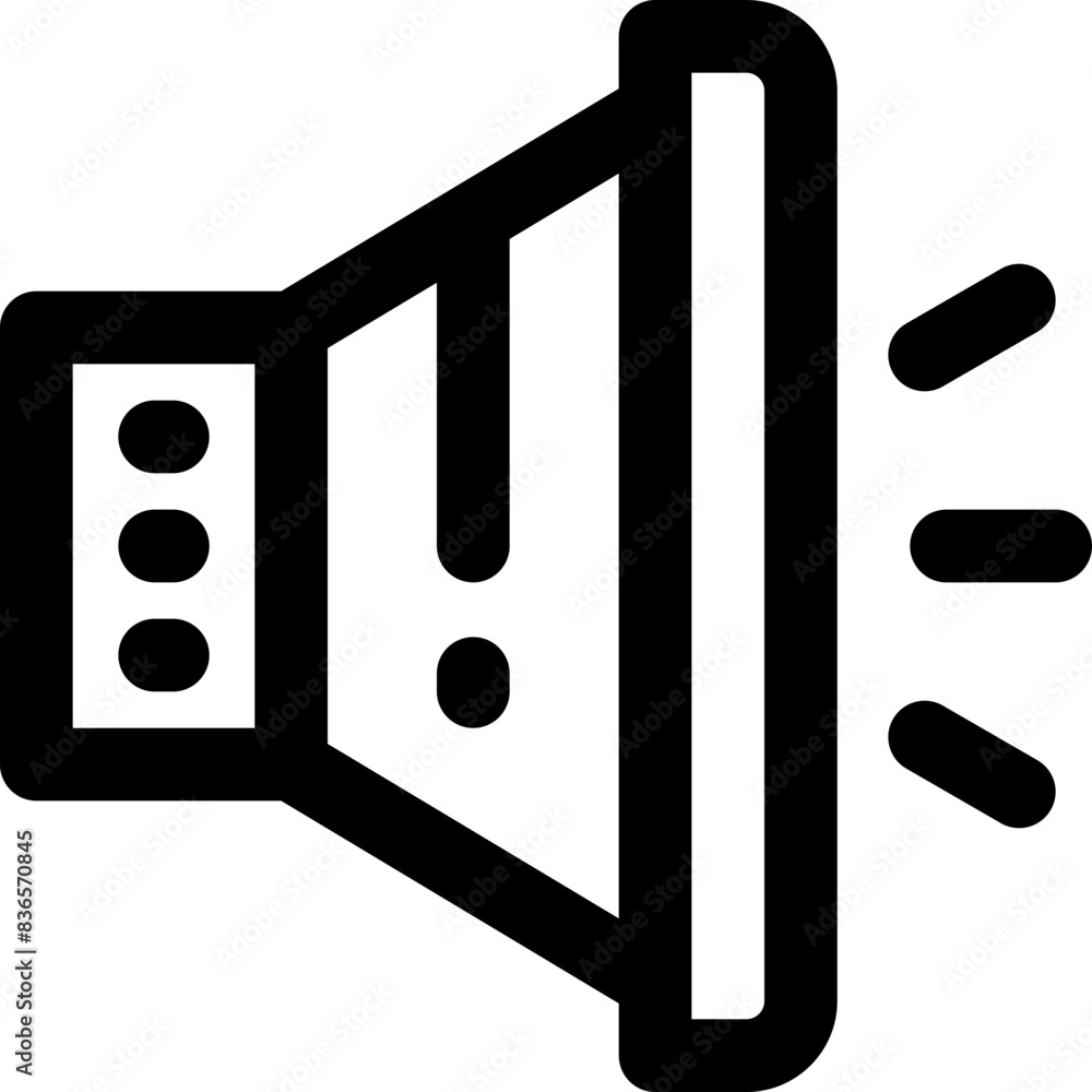 speaker icon. vector line icon for your website, mobile, presentation, and logo design. speaker icon. vector line icon for your website, mobile, presentation, and logo design.