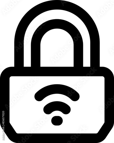 padlock icon. vector line icon for your website, mobile, presentation, and logo design.