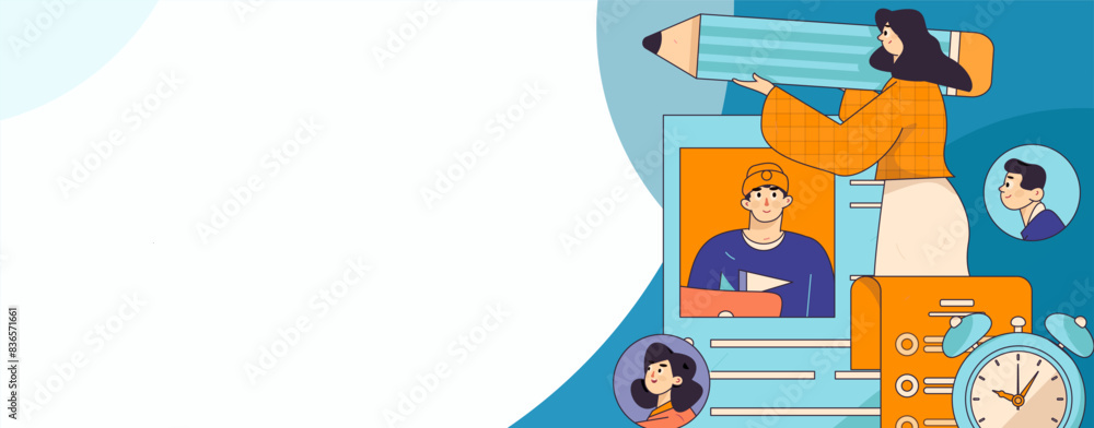Personnel doing job interview flat vector concept operation hand drawn illustration
Personnel doing job interview flat vector concept operation hand drawn illustration