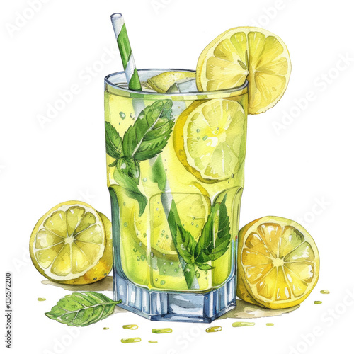 Refreshing Lemonade with Mint