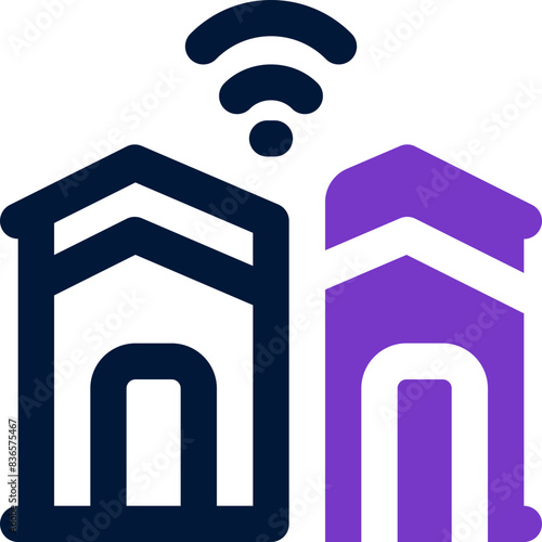 smart resident icon. vector dual tone icon for your website, mobile, presentation, and logo design.