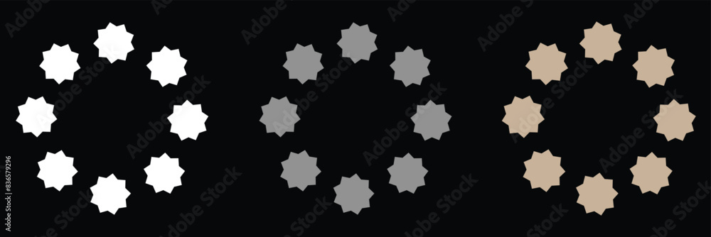 Circle star. Circle stars. Stars vector icon set. Circle star. Circle stars. Stars vector icon set.