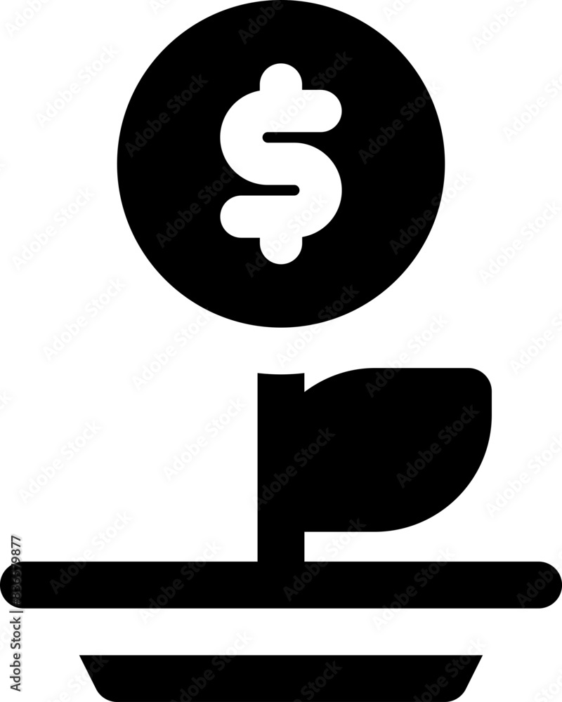 invest icon. vector glyph icon for your website, mobile, presentation, and logo design. invest icon. vector glyph icon for your website, mobile, presentation, and logo design.