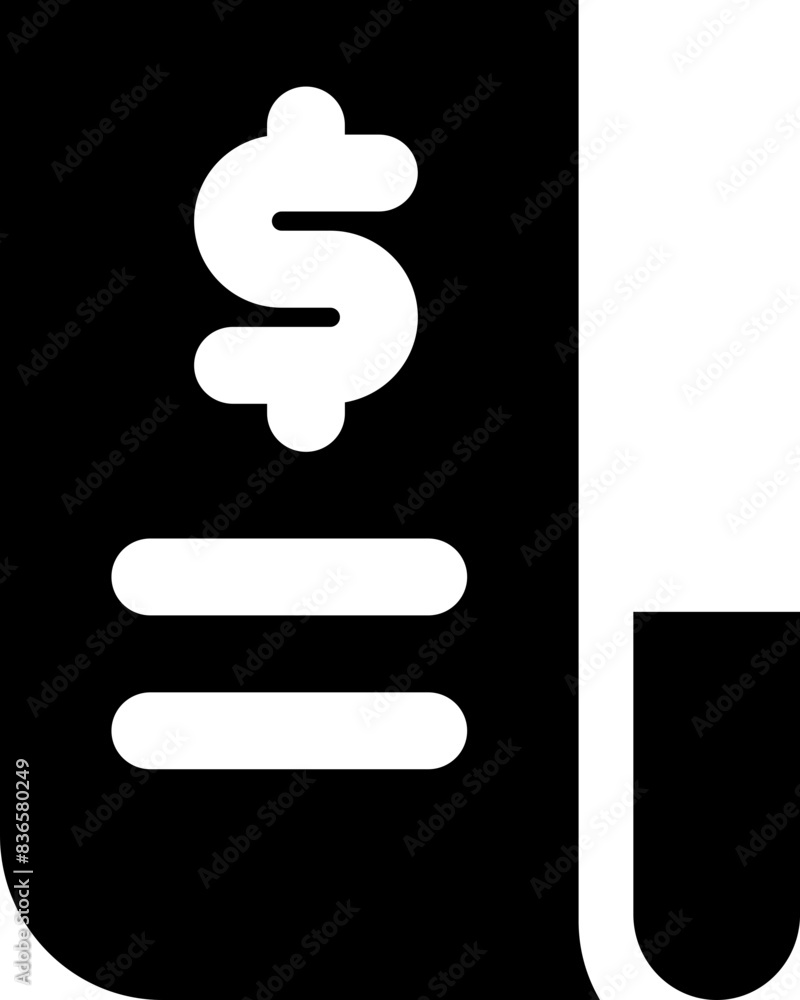 invoice icon. vector glyph icon for your website, mobile, presentation, and logo design. invoice icon. vector glyph icon for your website, mobile, presentation, and logo design.