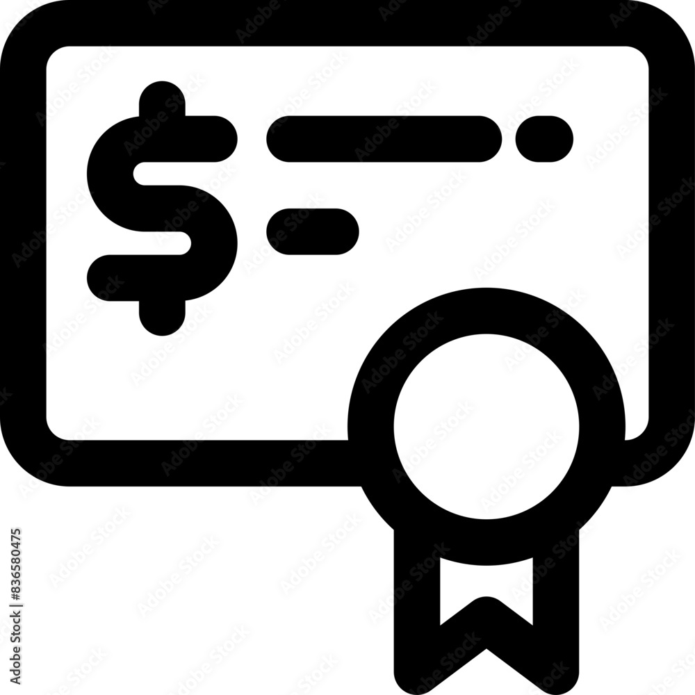 bonds icon. vector line icon for your website, mobile, presentation, and logo design.