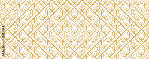 Art Deco Seamless pattern background, Abstract pattern background decorative graphic design wallpaper background for your design , vector illustration	