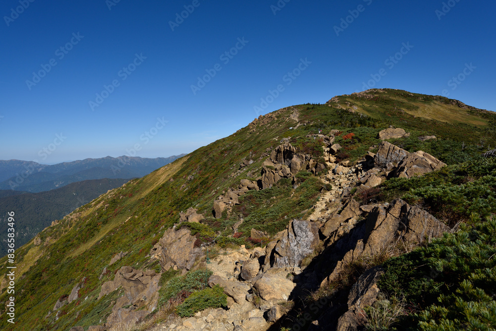 Fototapeta premium Mount. Shibutsu, Oze, Gunma, Japan