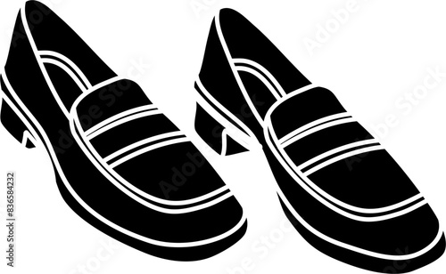 moccasin loafers vector illustration