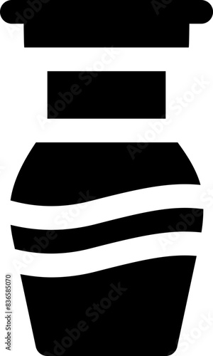 vase icon. vector glyph icon for your website, mobile, presentation, and logo design.