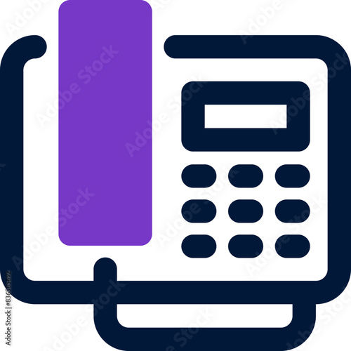 telephone icon. vector dual tone icon for your website, mobile, presentation, and logo design.